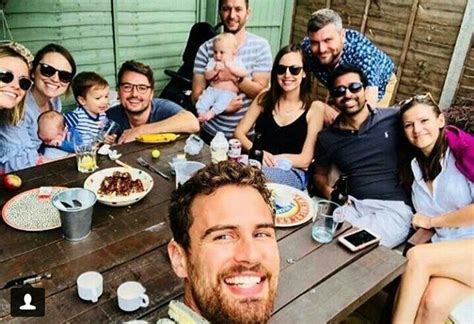 Theo with family and friends | Theo james, James thomas, Theodore james