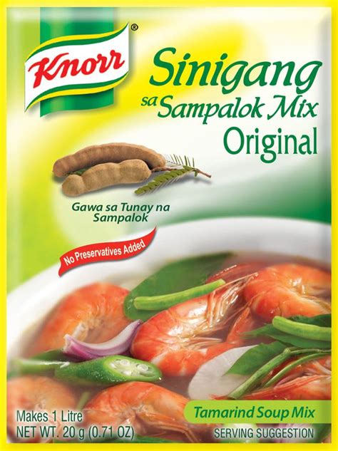 knorr sinigang | Sinigang, Soup mixes, Meal suggestions