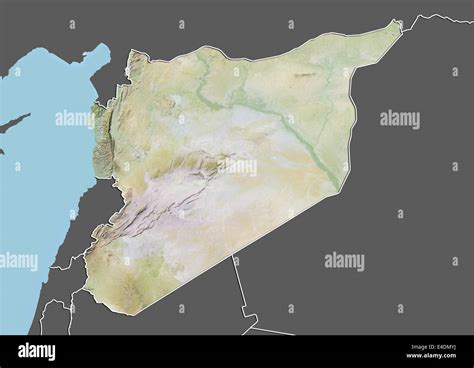 Relief map syria relief hi-res stock photography and images - Alamy