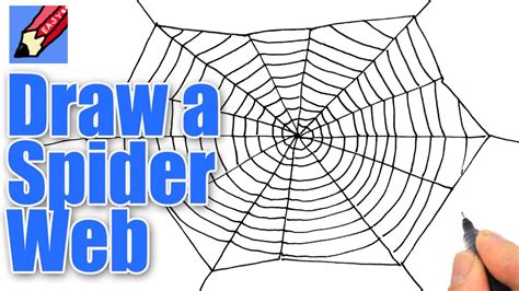How to draw a Spider's Web for Halloween Real Easy - YouTube