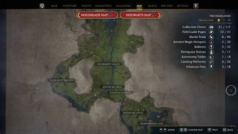 Hogwarts Legacy map size and locations – focushubs