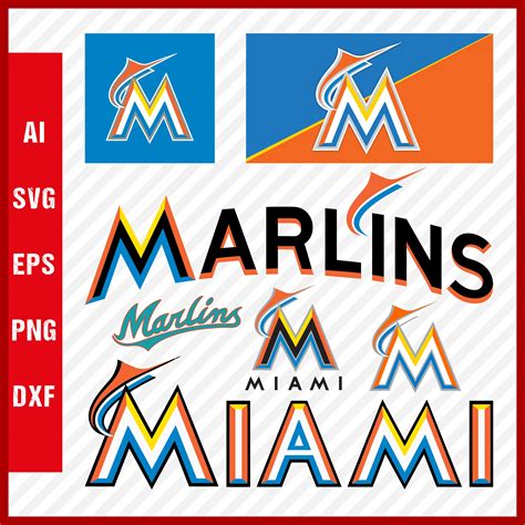 Miami Marlins Logo, Miami Marlins Svg Cut Files, Layered Svg - Inspire ...