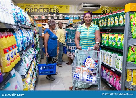 African Customers Shopping At Local Pick N Pay Supermarket Grocery ...