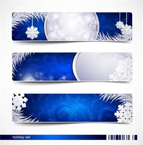 Beautiful christmas snow banner vector Free vector in Encapsulated PostScript eps ( .eps ...