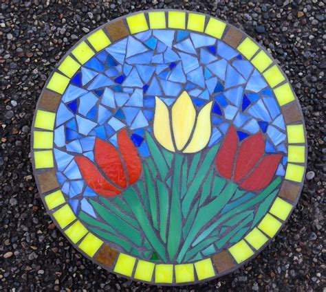 Flowers Mosaic Stepping Stone | Etsy