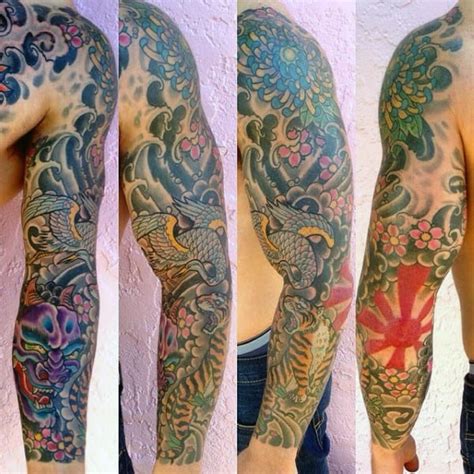 60 Rising Sun Tattoo Designs For Men - Japanese Ink Ideas