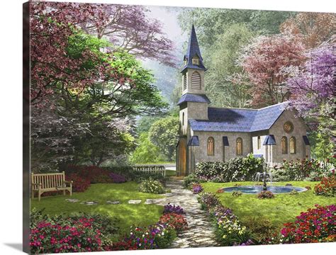 The Country Church Wall Art, Canvas Prints, Framed Prints, Wall Peels ...