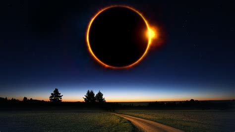 Download wallpaper: Fantasy solar eclipse 3840x2160