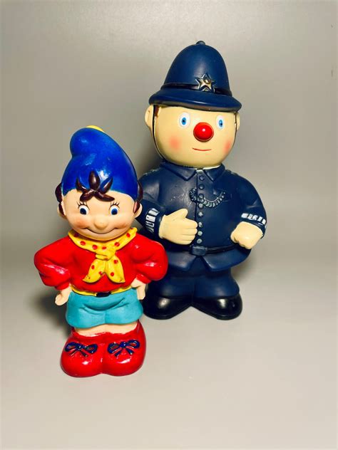 Noddy PC Plod, 90s Noddy Toyland Toy, Noddy Vinyl Squeak Toy, PC Plod ...