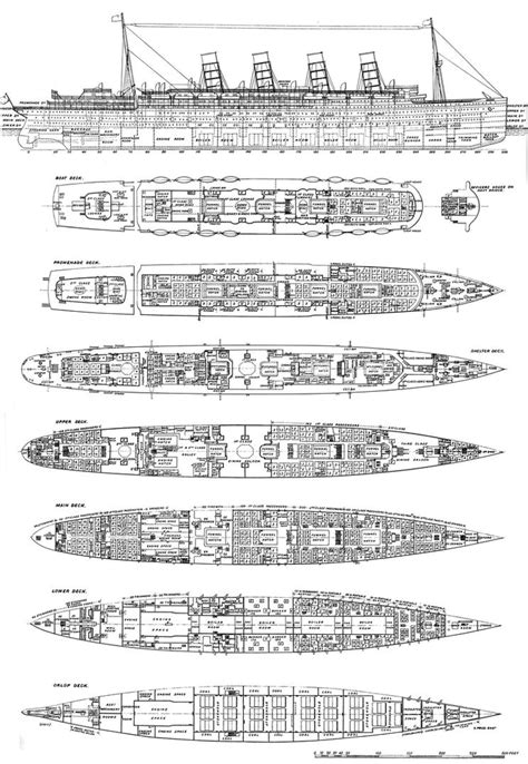 Deck Plan of Mauretania 1906 by Scottvisnjic on DeviantArt