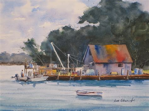 Watercolors by Jim Oberst Blog: Fishing Shack - Original Watercolor ...