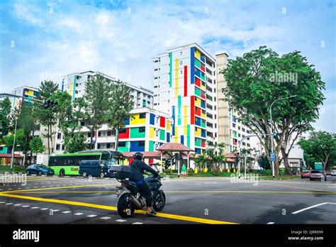 Colorful HDB flats at Yishun town, singapore Stock Photo - Alamy