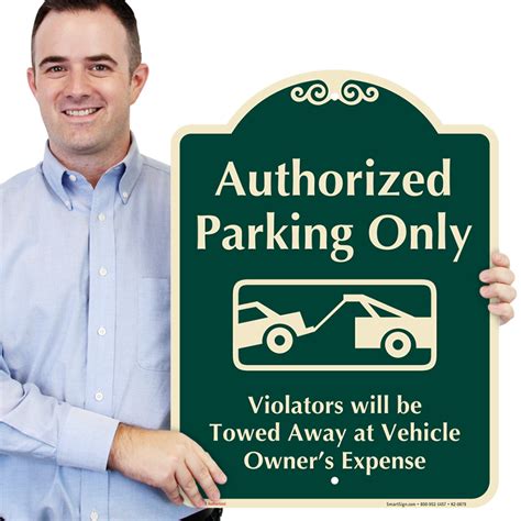 Authorized Parking Only Sign, SKU: K2-0879