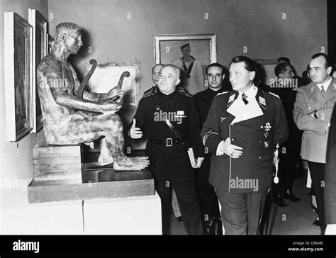 Hermann Goring and Solmit at the opening of an exhibition of Italian art, 1937 Stock Photo - Alamy