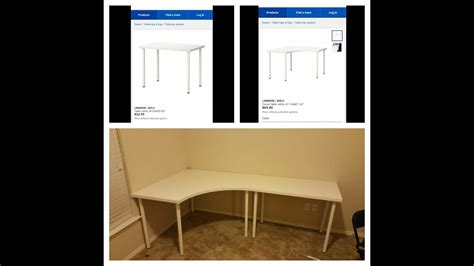 Linnmon Ikea Corner Desk Hack - Table white ikea galant brusali white ...