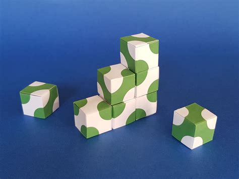 Truchet tiles origami cubes texture