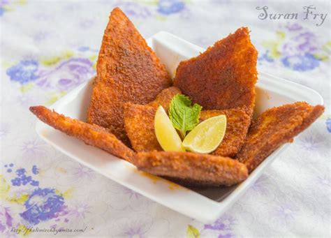 Suran Fry/Elephant Foot Yam Fry - Kali Mirch - by Smita