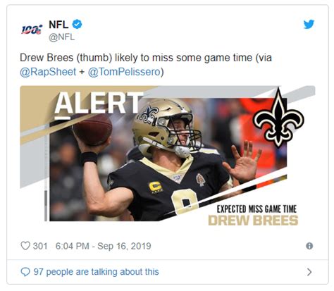 Saints' Drew Brees concerned thumb injury: 5 facts you need to know ...