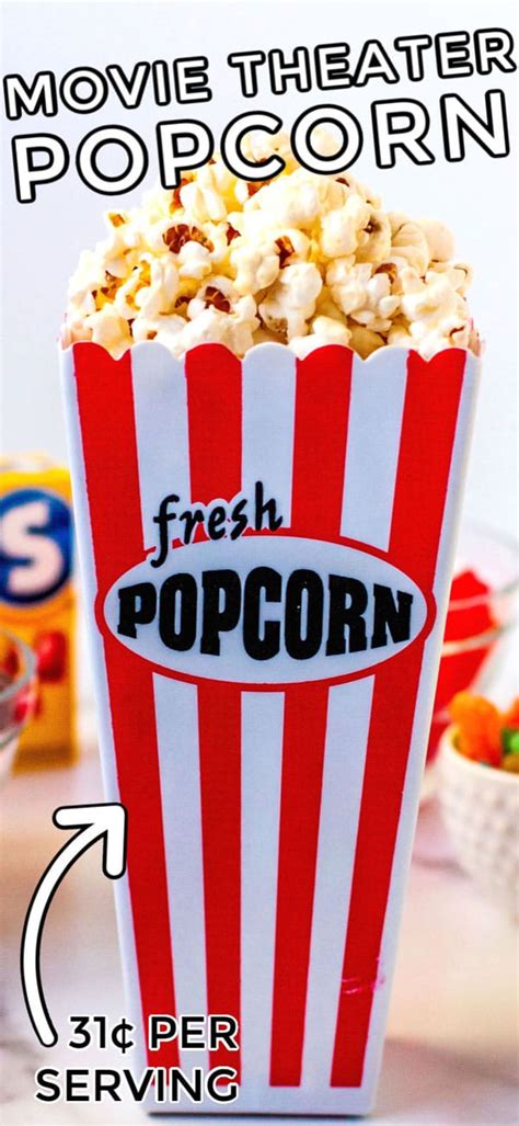 Movie Theater Popcorn at Home • Food Folks and Fun