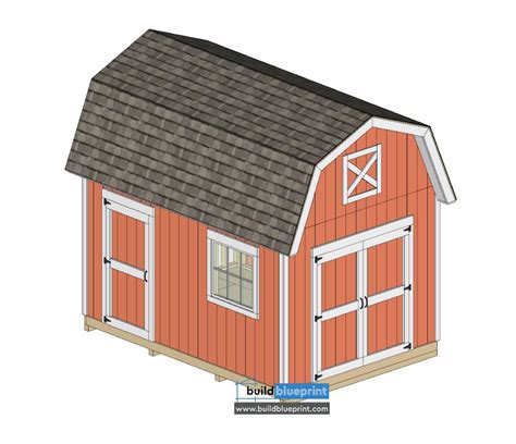 14x10 Barn Shed Plans - Build Blueprint