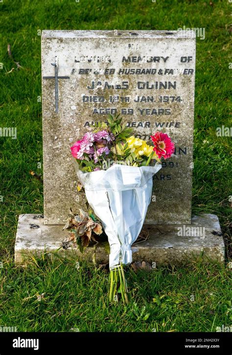 A Family burial plot with flowers Stock Photo - Alamy