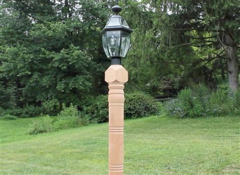 Wooden Exterior Lamp Posts - S&L Spindles