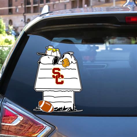 Usc Trojans Car decal 12 12inchX12inch snoopy | Etsy