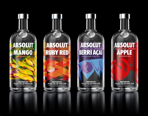 New Packaging for Absolut Flavored Vodka by The Brand Union - BP&O