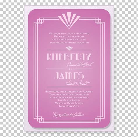 Wedding Invitation Art Deco Roaring Twenties PNG, Clipart, Art, Art Deco, Bar, Convite ...