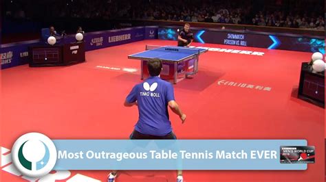 Most Outrageous Table Tennis Match EVER - YouTube