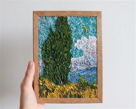 Van Gogh's Cypresses by liskaflower on DeviantArt