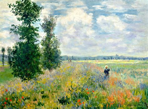 Poppy Field, Argenteuil, 1875 - Claude Monet - WikiArt.org