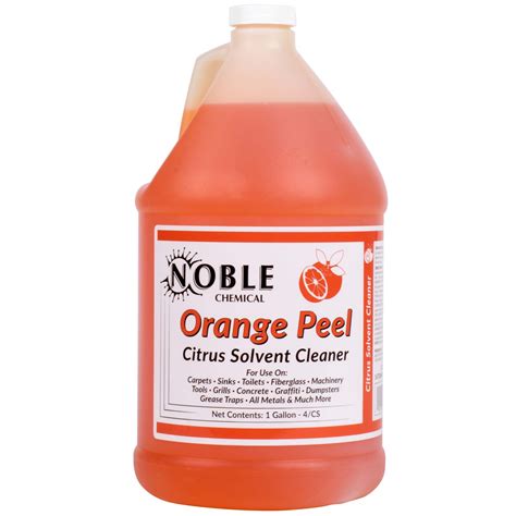 Noble Chemical 1 Gallon / 128 oz. Orange Peel Citrus Solvent Cleaner ...