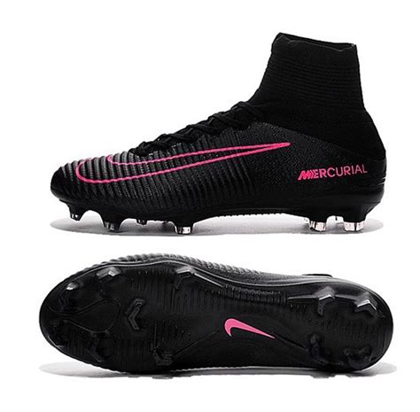 Nike Mercurial Superfly V FG Men's Soccer Cleats Football Shoes Black/Pink 1607 | eBay