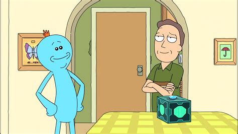 Download Mr Meeseeks And Box With Jerry Wallpaper | Wallpapers.com