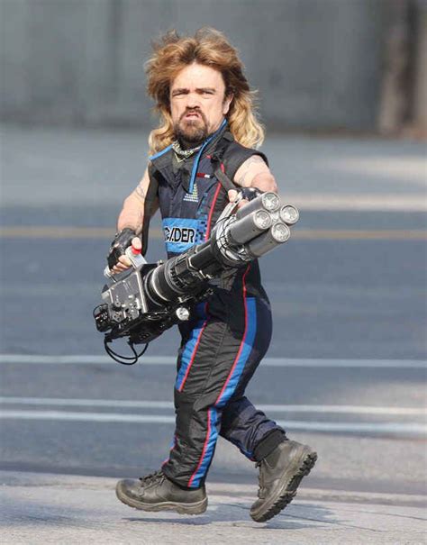 BEHOLD: Peter Dinklage filming his new move Pixels, while wearing this ...