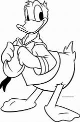 Printable Funny Donald Duck Coloring Pages PDF For Kids  sketch template