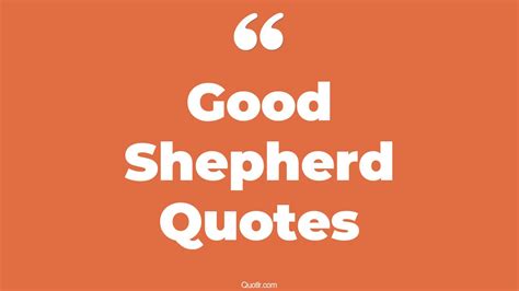 27+ Genuine Good Shepherd Quotes That Will Unlock Your True Potential