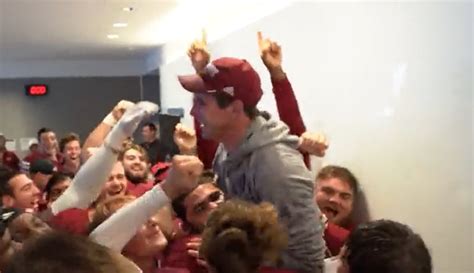 Watch: UMass football goes nuts in locker room celebrating first win ...