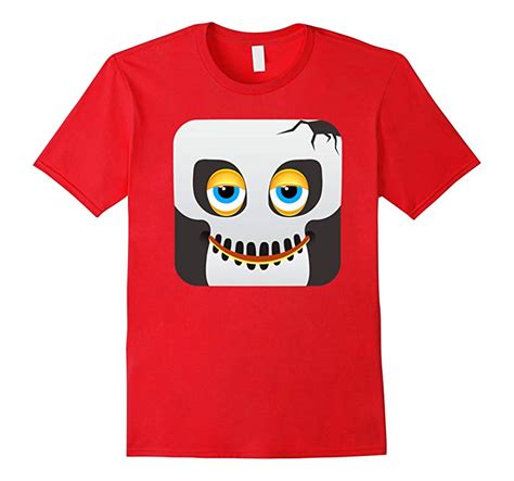 Zombie Undead Skull Emoji Emoticon Halloween Tshirt-rt