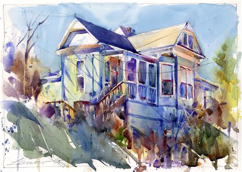 Historical Home in Jerome, AZ | Watercolor, Art works, Artwork