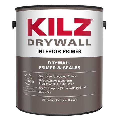 KILZ Drywall primer Interior Pva Water-Based Wall and Ceiling Primer (Gallon) in the Primer ...