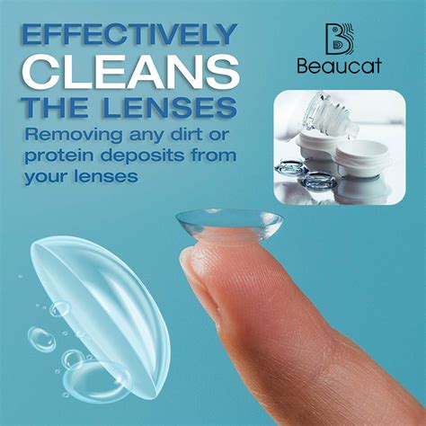 Beaucat Contact lens care solution 60ML/120ML.Eliminates bacteria, protects contact lenses ...