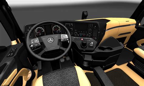 THE LUXURY INTERIOR FOR MERCEDES-BENZ NEW ACTROS 1.27.X INTERIOR MOD ...