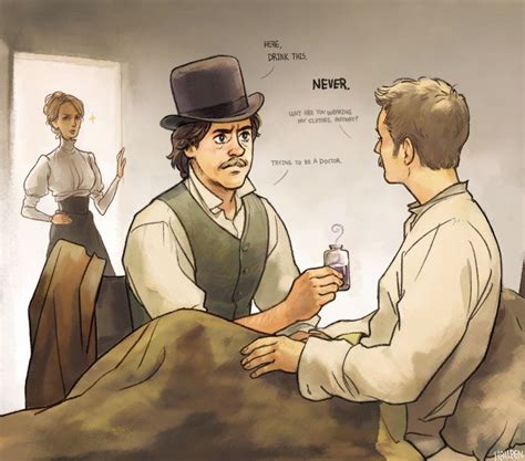 Mary Morstan, Sherlock Holmes & John Watson | art by Hallpen | Artwork Sherlock Holmes Robert ...