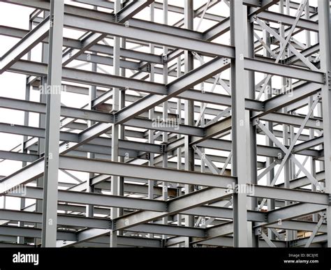 Steel framed building structure Stock Photo: 24666978 - Alamy