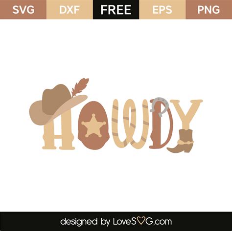 Howdy | Lovesvg.com