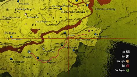 Red Dead Redemption Undead Nightmare Chupacabra Location On Map