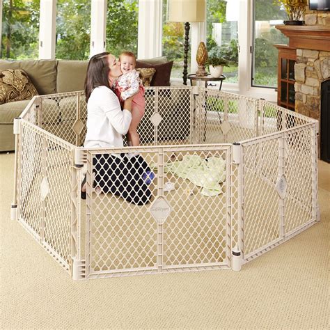 Toddleroo by North States Superyard Indoor Outdoor 8 Panel Freestanding ...