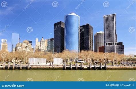 New York City Skyline at Day from Ship Stock Photo - Image of cityscape, building: 258028820